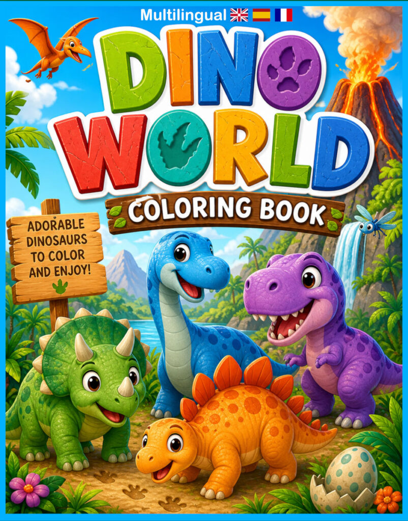 The front cover of Dino World
