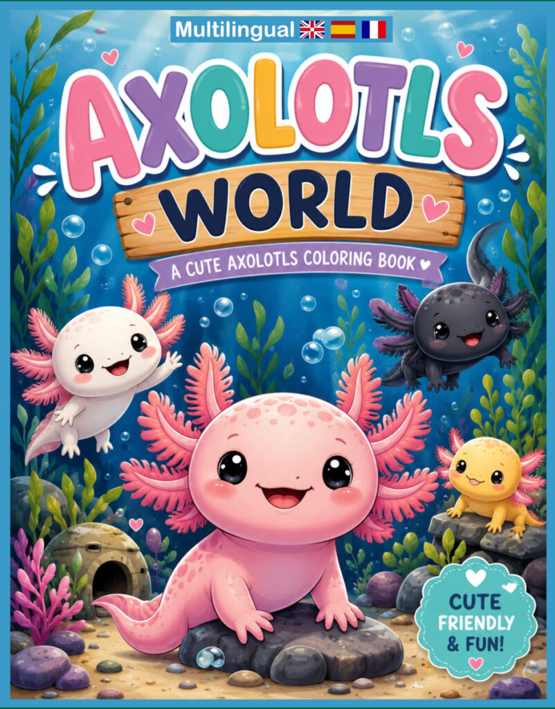The front cover of Axolotls